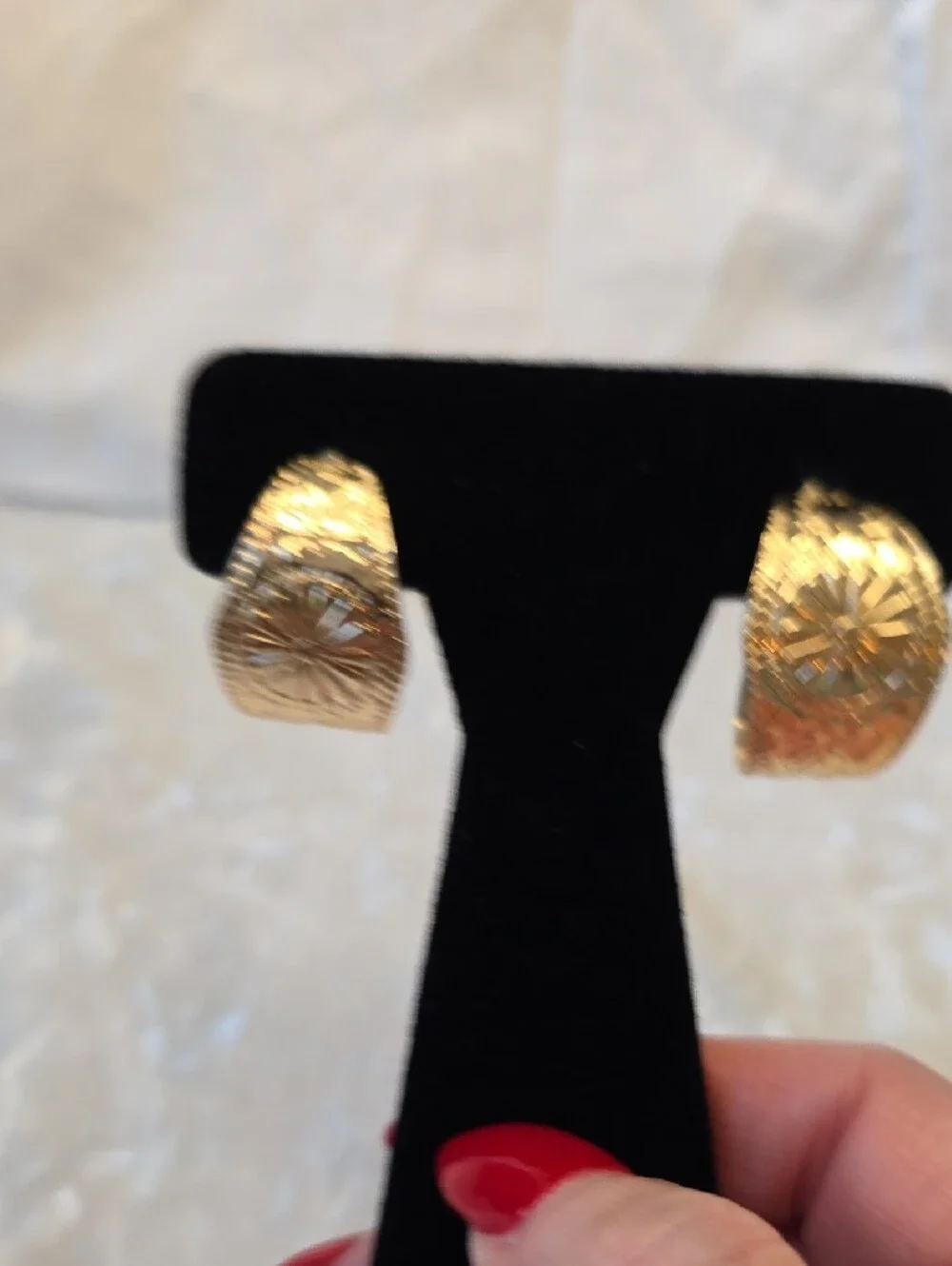 Lot Of Gold-Tone Earrings*